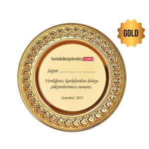 kadife kutulu tabak plaket