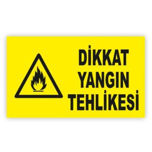 yangin tehlikesi levhasi